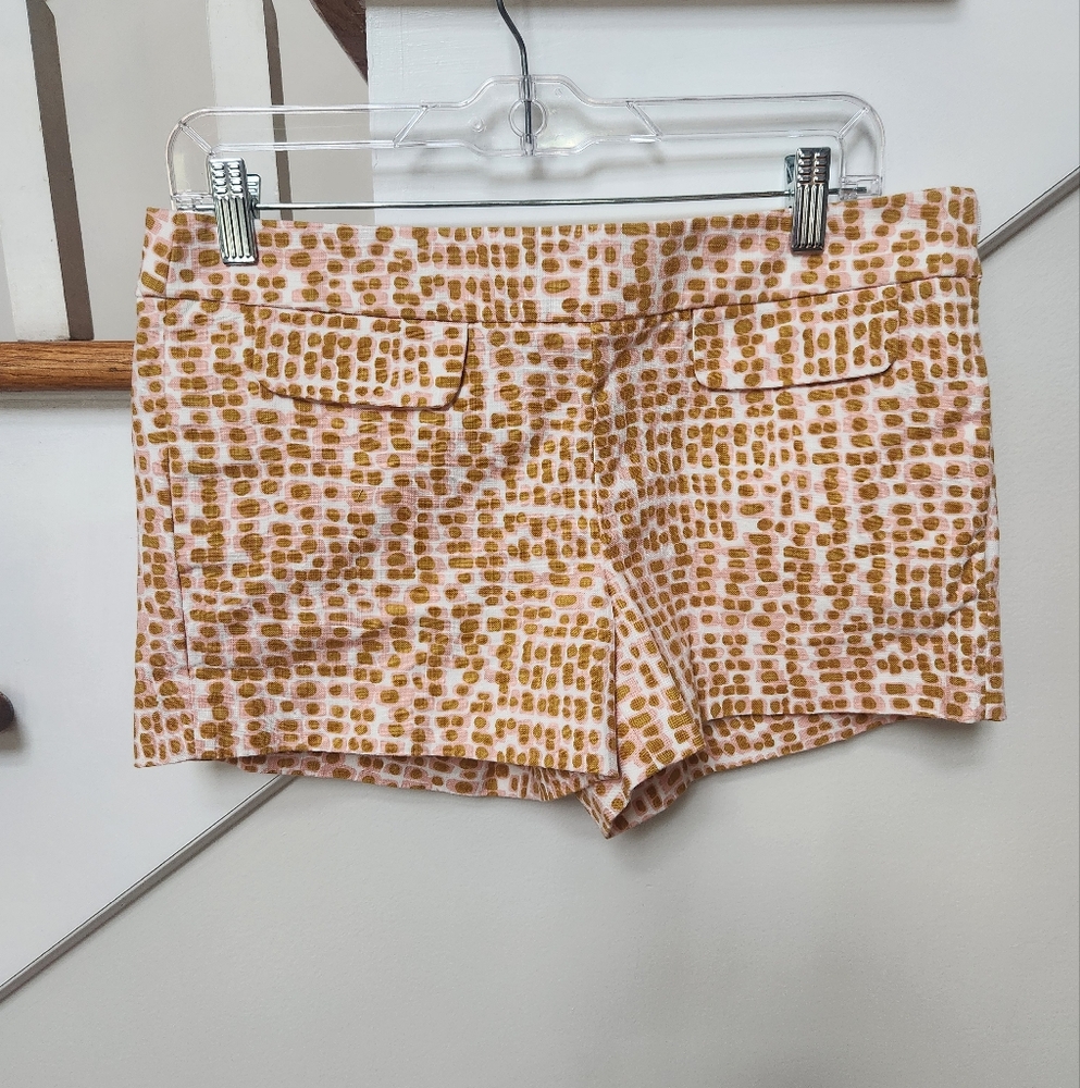 J Crew pattern shorts size 6